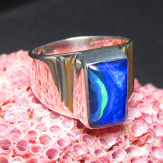 Australian Blue Opal Ring