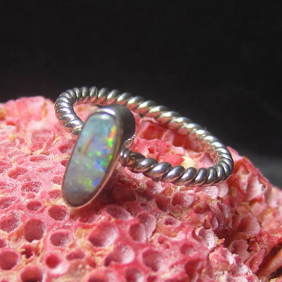 Australian Opal Ladies Ring