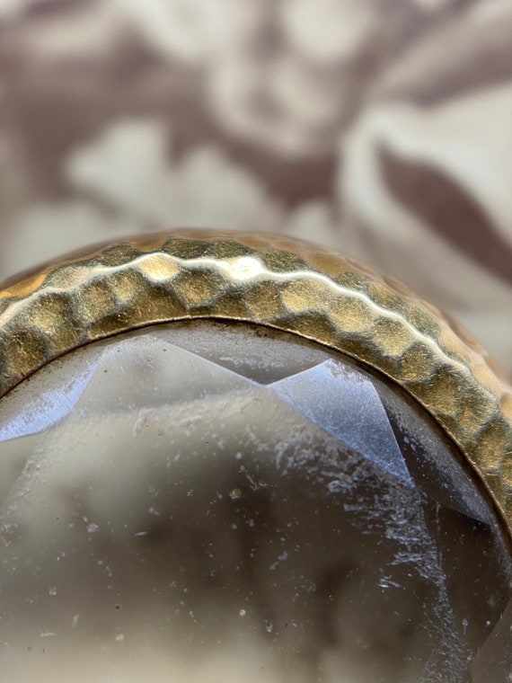 Antique Edwardian French Beveled Glass Round Phot… - image 3
