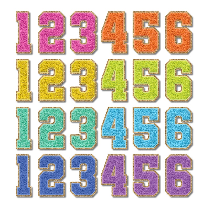 Faux Chenille Letters PNG, Brights Colors Faux Chenille Font, Faux Chenille Varsity Letters, Faux Chenille Patch Alphabet Letters PNG