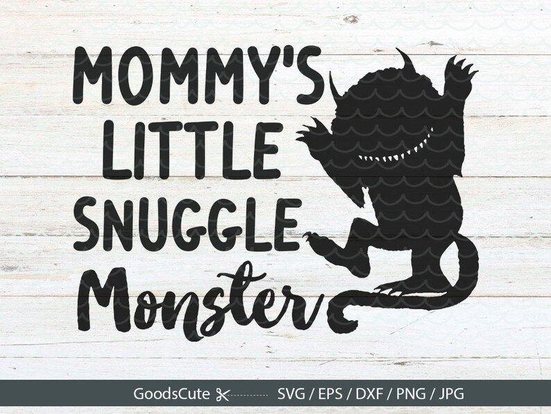 Download Mommy's Little Snuggle Monster SVG Baby Onesie SVG Newborn ...