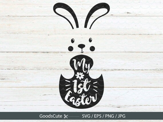 Download My First Easter Easter Bunny SVG File for Silhouette Cutting | Etsy
