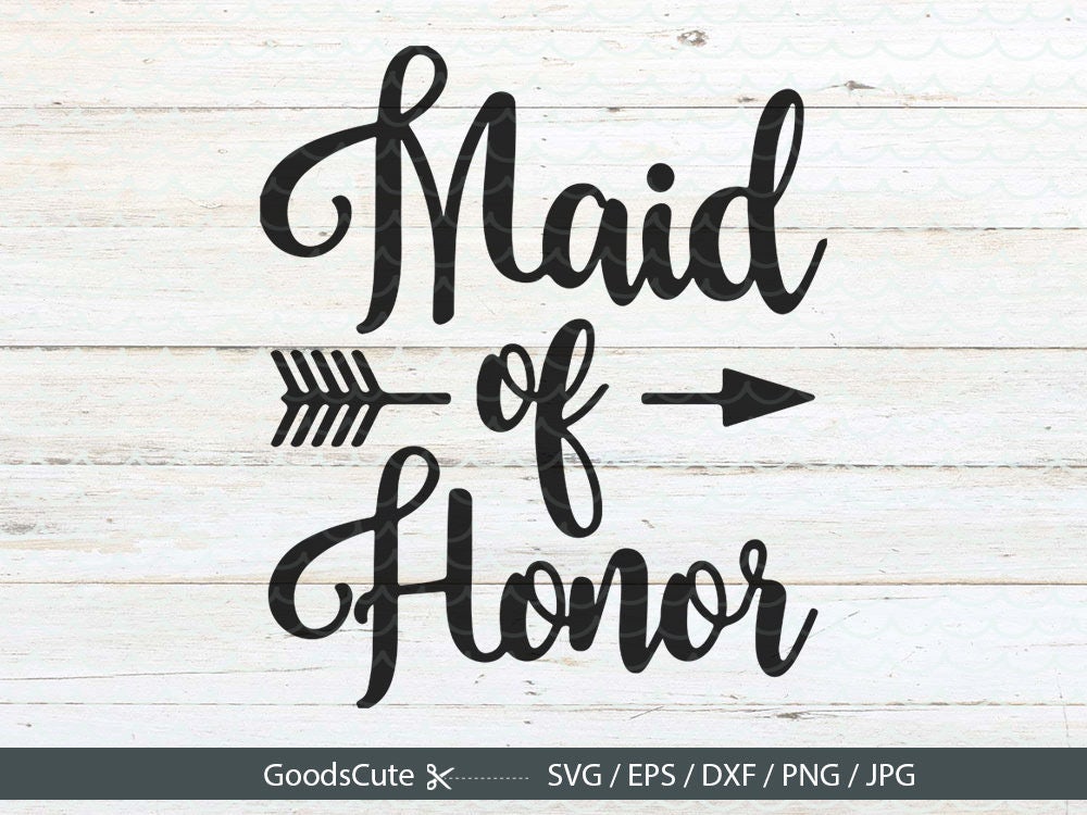 Download Maid of Honor SVG Bride SVG Wifey Wedding SVG Bridesmaid svg | Etsy