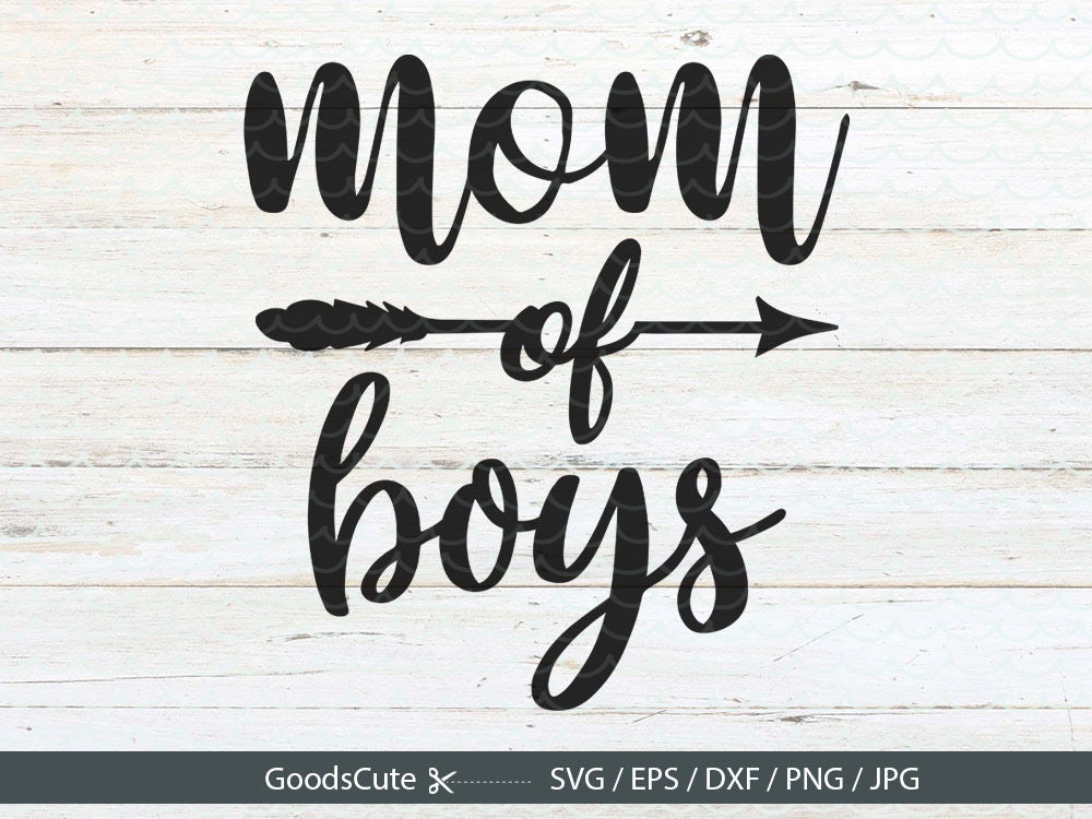 Download Mom of Boys SVG Mom SVG Mom Life SVG Vector for Silhouette ...