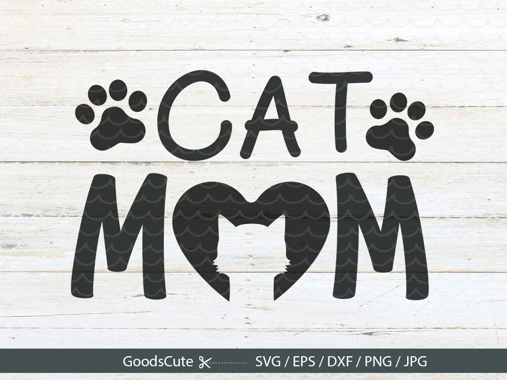 Download Cat Mom SVG Mom life SVG Mom SVG Paw svg Fur Baby svg Dog ...