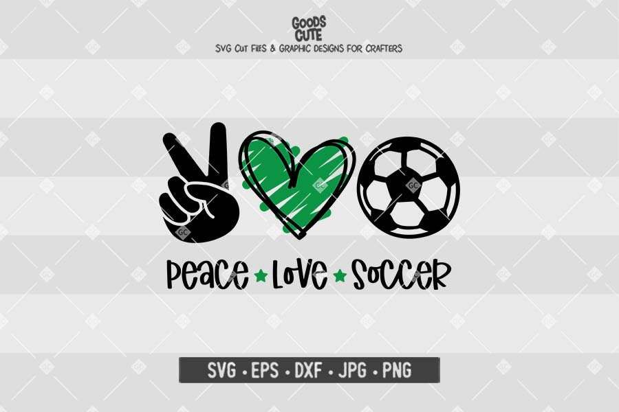 Download Peace Love Soccer Svg Football Svg Sport Funny Quotes Design Etsy