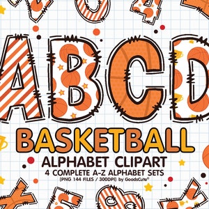 Number 6 Alphabet Basketball Balls Stock Illustration 321046046