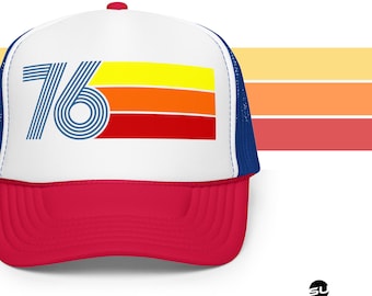 76 - 1976 Retro Direct to Film Print Foam trucker hat