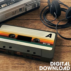 Animated Blank Cassette Tape 30 seconds (Digital Download)