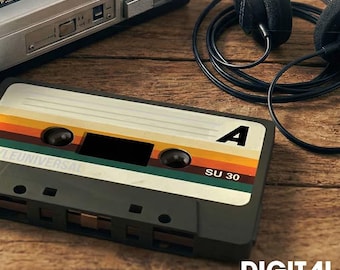 Animated Blank Cassette Tape 30 seconds (Digital Download)