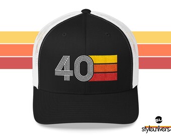 Birthdy Hats 40th Birthday Party HAts 40th Birthday Hat,Trucker Hats CUSTOM HATS 40th Birthday Ideas 40th Birthday Gift for Women Hats
