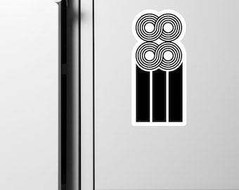 88 Solid Black Kiss-cut vinyl decals