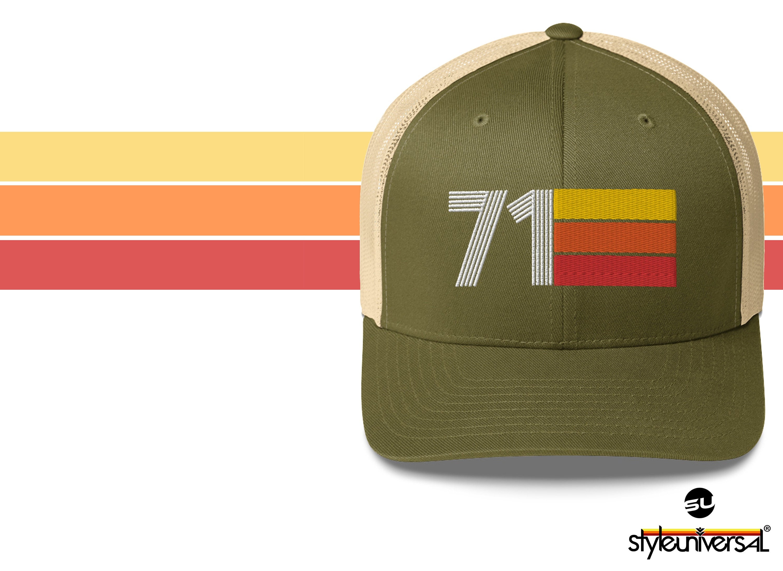 71 Retro 1971 Birthday Gift Hat Mens Womens Vintage Trucker Cap - Etsy