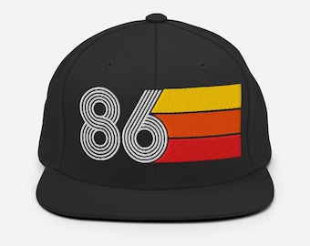 86 - 1986 Retro Birthday Snapback Classic Baseball Hat