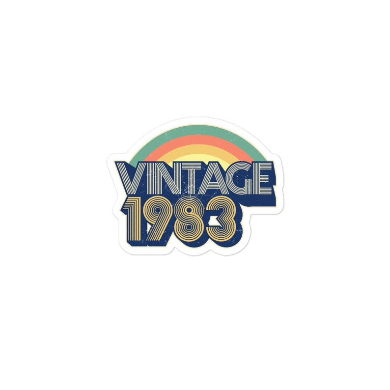 83 Vintage 1983 Retro Vinyl Decal Stickers - Etsy