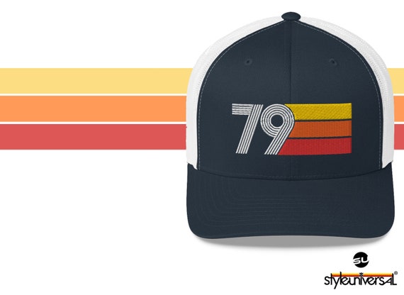 Navy Baseball Caps by Guy Harvey - Navy & Orange Team Color Hat