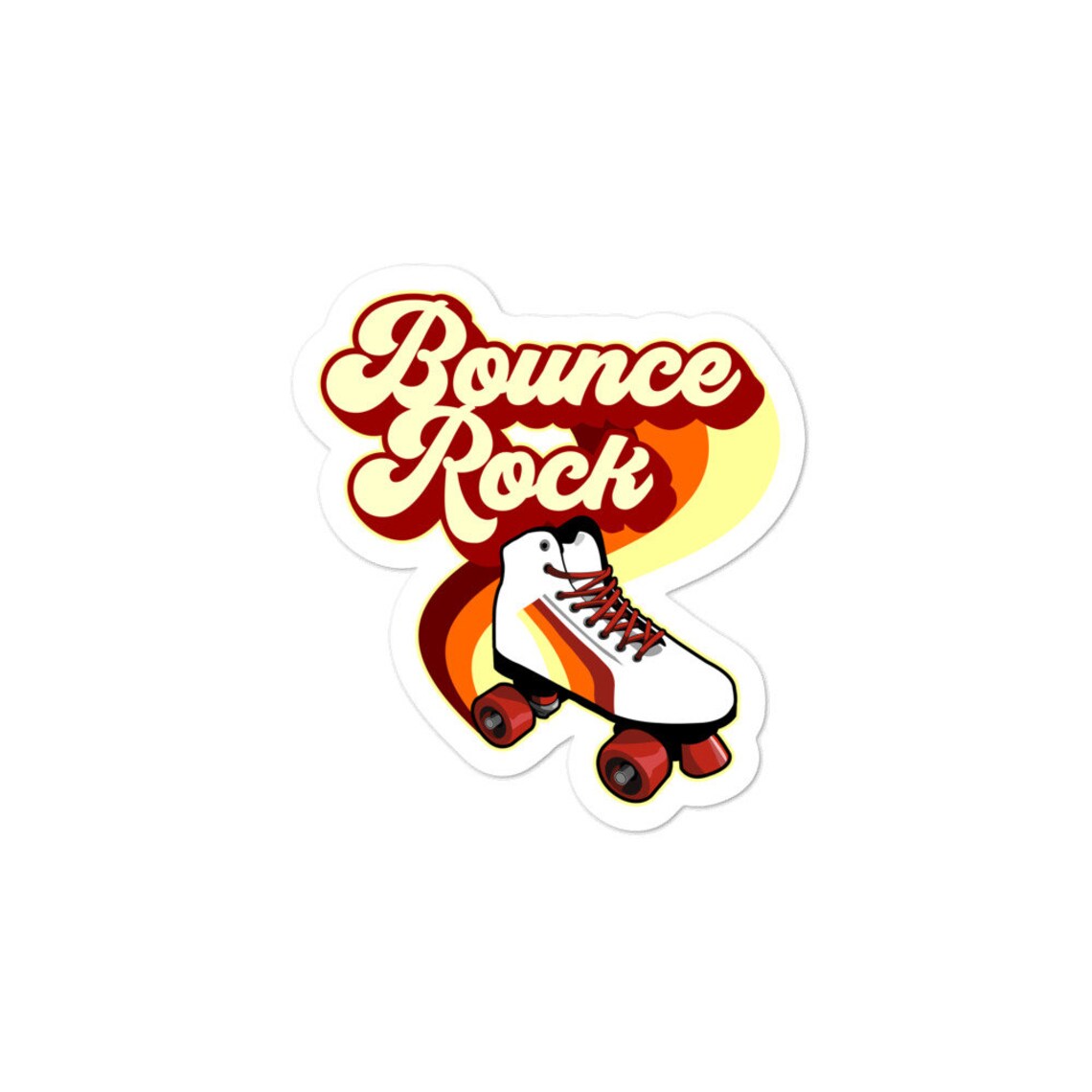 Bounce Sticker Bounce Rock Roller Skate Retro 70s 80s Stickers - Etsy