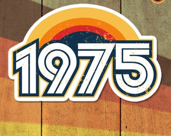 75 - 1975 Retro Sunset stickers