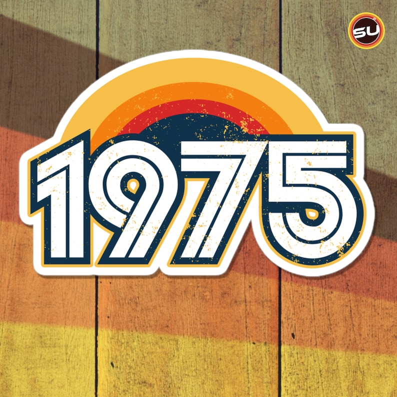75 - 1975 Retro Sunset Stickers - Etsy