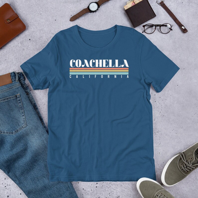 Vintage Coachella California Short-Sleeve Unisex T-Shirt | Etsy