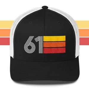 Retro 1961 Birthday Trucker Hat