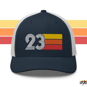 23 - Gorra retro de camionero con el número 23