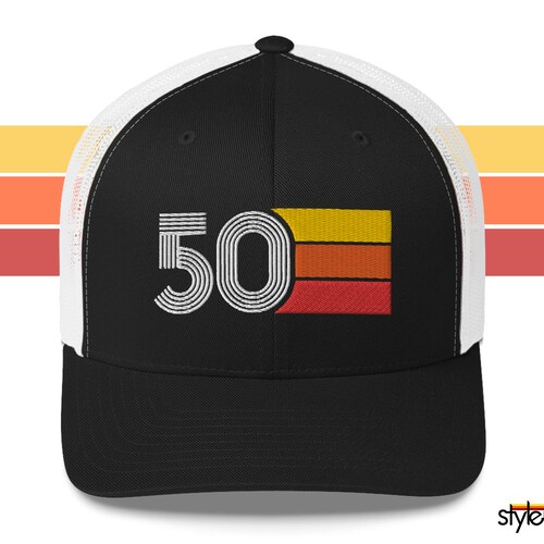 50 Vintage Trucker Hat for Man Woman 50 