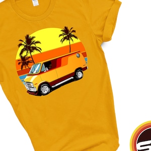 Retro jaren &#39;70 Boogie Van klassiek T-shirt voor mannen en vrouwen