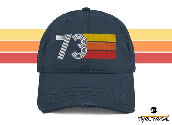 73 1973 Retro Hat Distressed Baseball 
