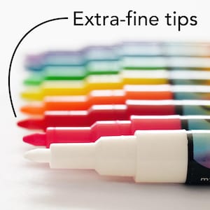 Bunte extrafeine Spitze Wet Erase Markers | Chalk Ink Marker | Marker für Boardplaner | Präzises Schreiben von Marker für Acryl auf Oberflächen