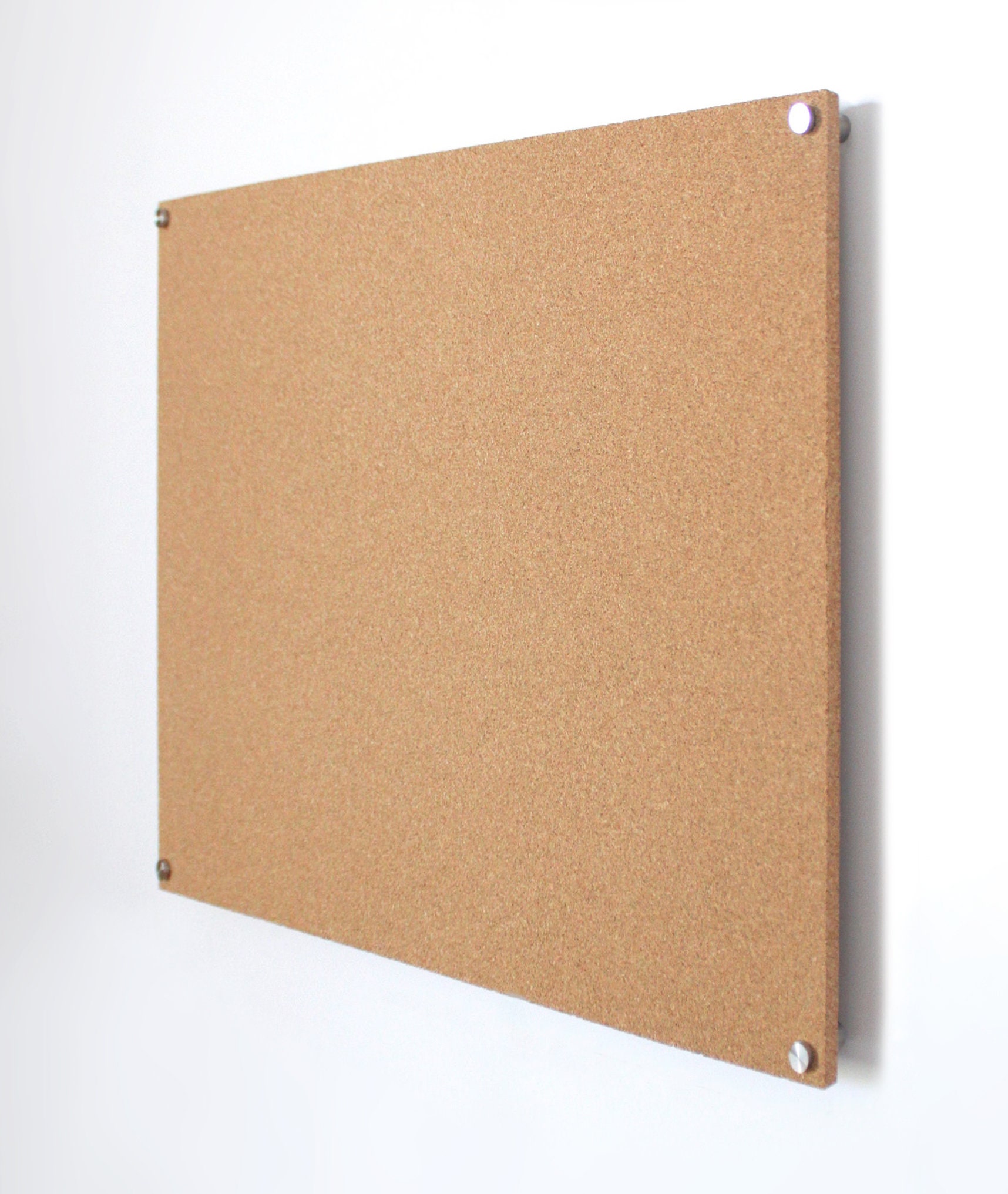 Amanti Art Tablero de corcho natural para pared (32 x 24) con marco de  madera blanco blanco y blanco, tablero de corcho mediano para oficina,  tablero