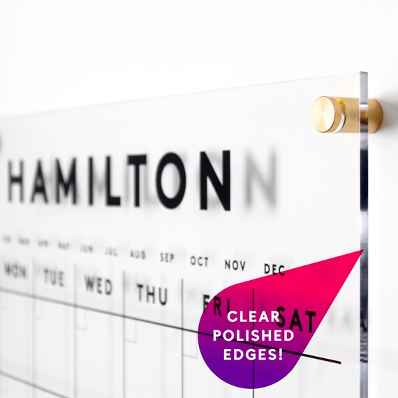 dry erase calendar acrylic