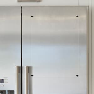 Magnetic Acrylic FRIDGE Memo Board | Horizontal or Vertical Hanging | Clear Acrylic Dry Erase Board | Polished Edges | Kitchen Planner