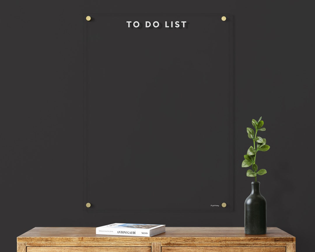 Dry Erase Acrylic Memo Board Custom Acrylic to Do Board Command Center