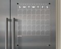 The ORIGINAL ACRYLIC FRIDGE Calendar | Large Magnetic Fridge Calendar with Notes Section | Dry Erase Board with White Text | Gift for Her