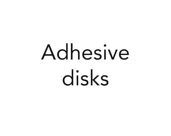 Adhesive disks