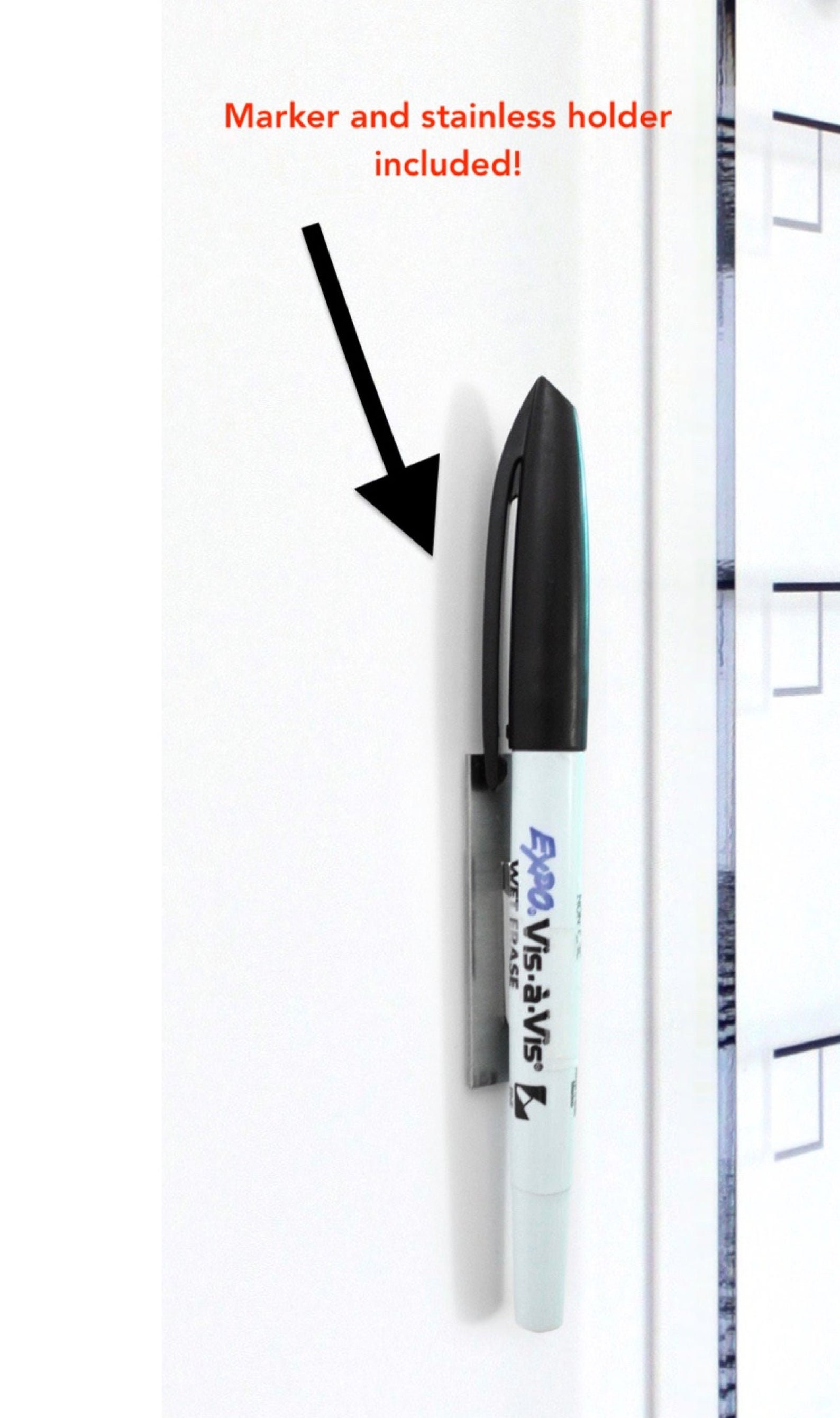 Dry Erase Memo Board Custom Acrylic Memo Board WHITE TEXT Etsy