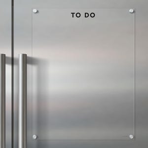 Magnetic Acrylic To-Do List for Fridge | Customizable Dry Erase Memo Board | Clear Acrylic Fridge Family Organizer | Family Planner