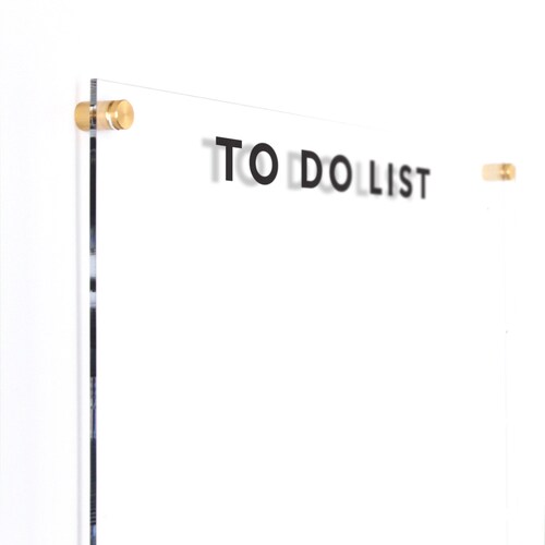 Dry Erase Acrylic Memo Board Custom Acrylic to Do Board Etsy