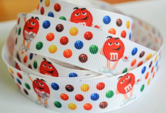 Sugar Skull Grosgrain Ribbon 2.2cm x 1 Metre Sewing//Costume//Crafts//Cake