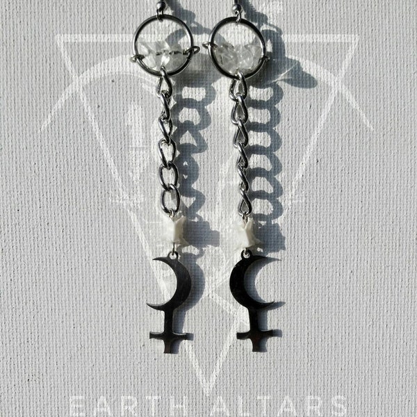 Lilith, Quartz & Snake Vertebrae Sweepers