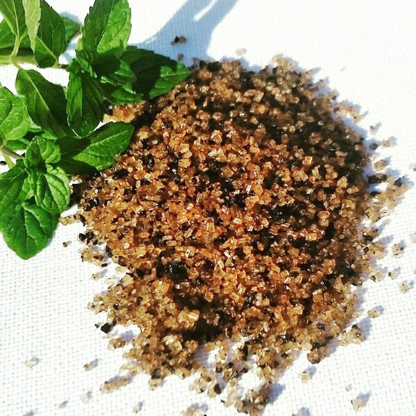 Organic Coffee Peppermint Raw Sugar Scrub