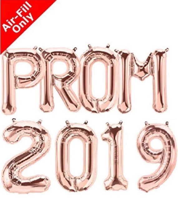 prom letter balloons