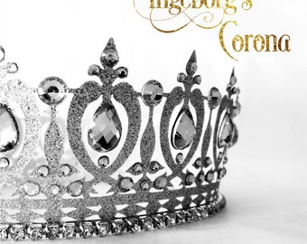 Convex Crown SVG for Cricut and Silhouette – Elegant Tiara Template – Birthday Crown - Ingeborg’s Corona Convex Crown Template - SVG PNG