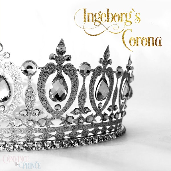 Ingeborg’s Corona Convex Crown Template | SVG PNG | PRINTABLE for Exacto knife | For cutting machines like Cricut and Silhouette | Jubilee |