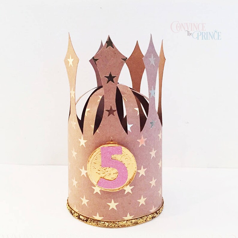 Crown SVG 3D template digital cutting machine cricut cameo ...