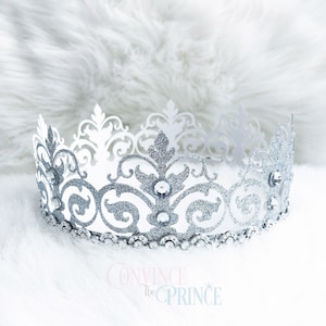 Crown Eloise Template / SVG PNG JPG / Indossabile / Per macchine da taglio Silhouette e Cricut / Corona di carta / Giubileo / Idee di compleanno /