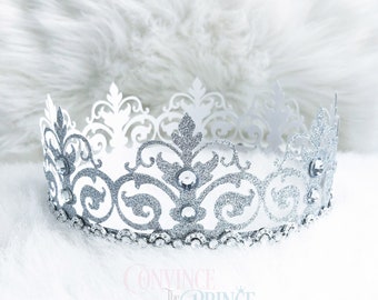 Crown Eloise Template / SVG PNG JPG / Indossabile / Per macchine da taglio Silhouette e Cricut / Corona di carta / Giubileo / Idee di compleanno /