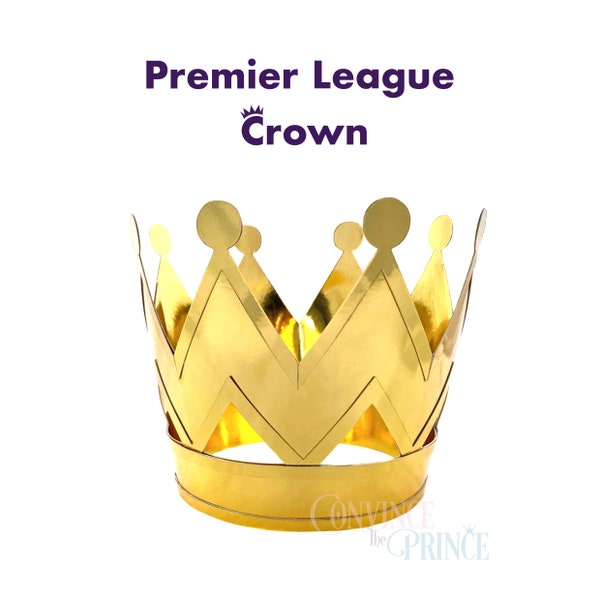 Premier League Crown Template |  SVG PNG JPG | For cutting machines Cricut and Silhouette |  Jubilee | Paper crown | Birthday Crown |