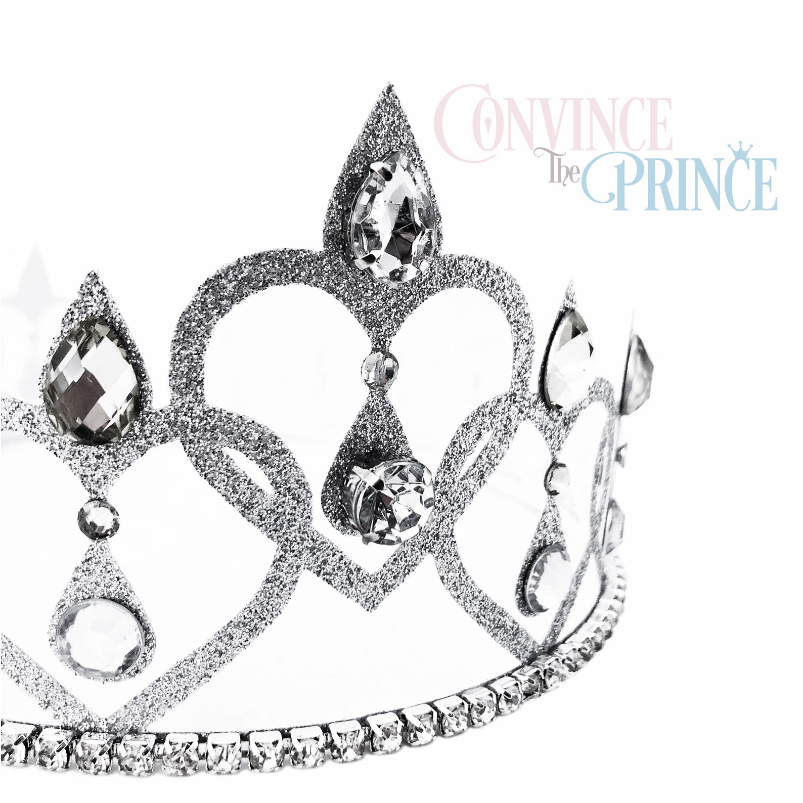 Heart Crown template SVG JPG princess prince birthday ...